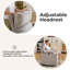 Fauteuils inclinables et pivotants électriques Veya avec appui-tête et accoudoirs réglables, avec fonctions de massage et de chauffage-295032907
