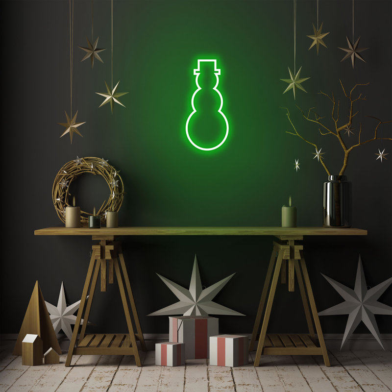 LED Lighted Sign, Green