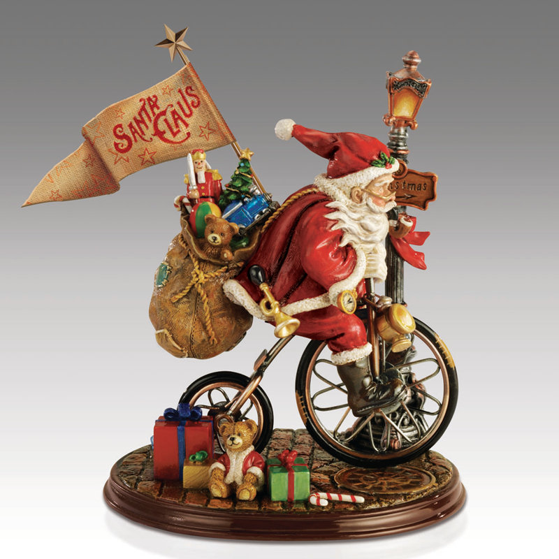 Le père noël arrive à la ville