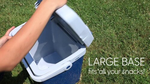 Ivation Blue 45L Portable Electric Cooler & Warmer for Camping - Beverage  Cooler, Spacious Storage, Heats up to 130°F, Cools down to 40°F, DC & AC