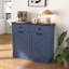 Armoire poubelle double inclinable Farmhouse Blue