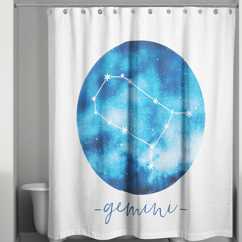Dulin Gemini Zodiac Constellation Shower Curtain