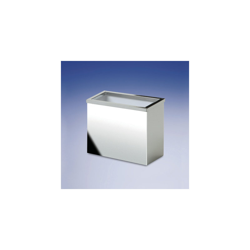 Porte-brosse à dents rectangulaire, Nickel satiné
