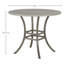 Superstone 36" Round Dining Table With Base - Travertine Top/oyster Base-987304618