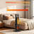 Black Freestanding Electric Heater With Remote Control, 12H Timer, And Realistic 3D Flame Effect For Indoor Use