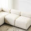 83 po, en forme de V, modulaire, combiné, modulaire, décor de salon, beige, tissu, 4 sièges, structure, mousse souple, étapes d'assemblage personnalisées, base, temps d'installation rapide du siège