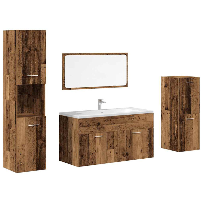 Stepanas Bathroom Suite, Old Wood
