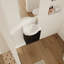 Meuble-lavabo à fermeture en douceur avec lavabo, 16 pouces pour petite salle de bain-1723705515