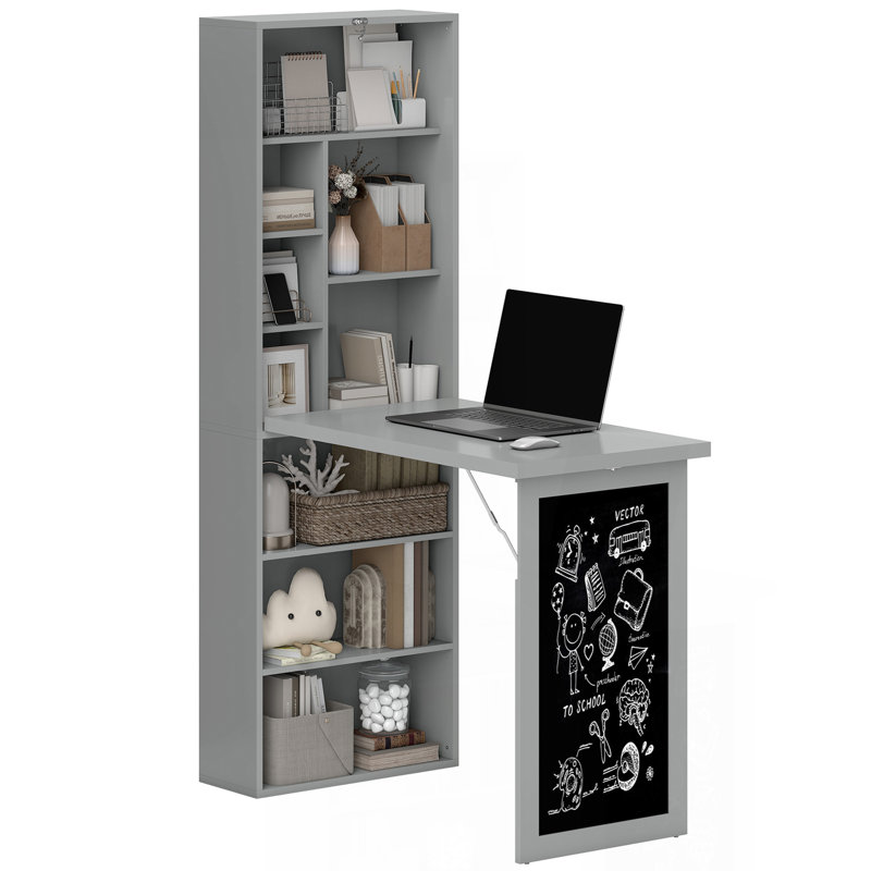 Bureau d'ordinateur pliable, bureau d'ordinateur mural