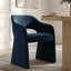 Ensemble de table de salle à manger pour 4 personnes avec table ronde en bois massif et 4 chaises rembourrées en chenille-453295068-453295064