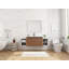 Ensemble de meuble-lavabo mural 60 po avec lavabo de comptoir en résine et 2 tablettes de rangement, 2 portes à fermeture douce