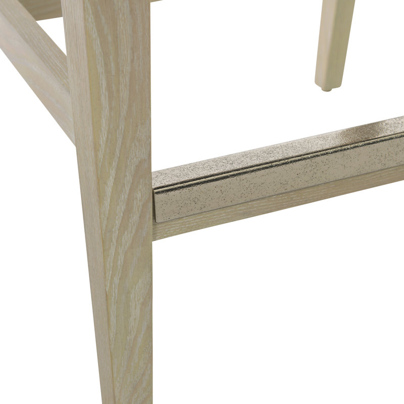 Solaria Upholstered Stool with Solid Wood Frame, Counter Stool (24.5” Seat Height)