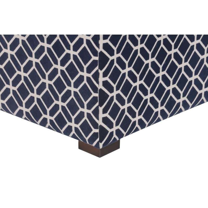 Repose-pieds rembourré Eesha, Polyester noir