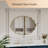 22" x 30" Scalloped Oval Wall Mirror, Decorative Bathroom Vanity Mirror with Gold Metal Frame, Modern Accent Mirror for Entryway, Bedroom-787756361-788182405