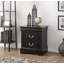 Table de chevet noire Louis Philippe III-332274471