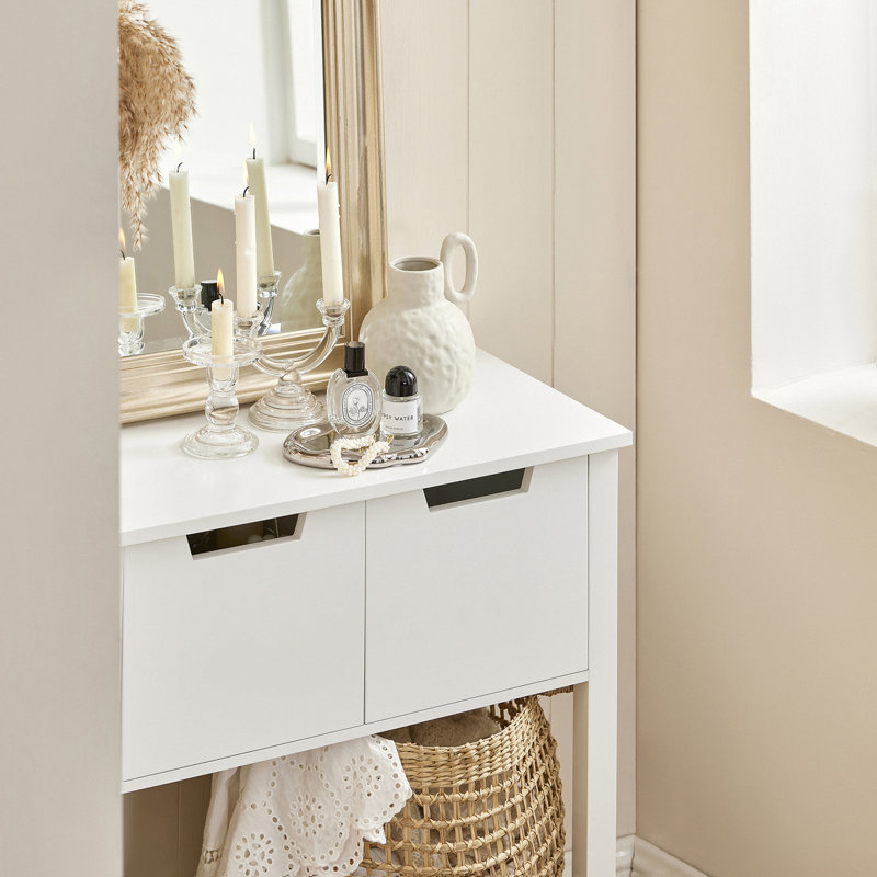 Hartell 93cm Console Table, White