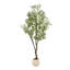 Arbre d'olivier artificiel 71 pouces avec jardinière en PP blanc gratuit