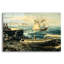 Art mural en verre épique «Coastal New England» par Nicky Boehme, 36 po x 24 po-81971140-81971143