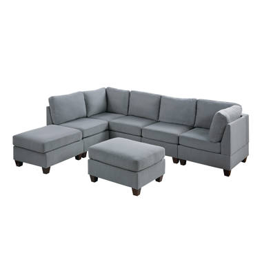 Dekker Park Gray Chenille Fabric 2 Pc Sectional - Rooms To Go