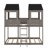 Wood Bunk Bed With Roof, Window, Guardrail-1321897799