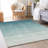 Premium Machine Washable Prisco Teal Rug-414080181
