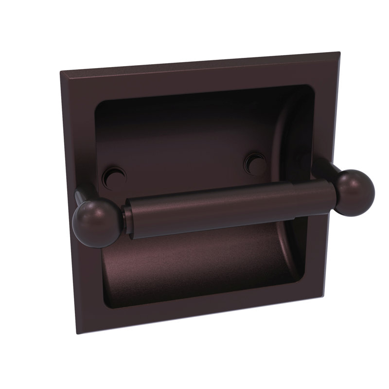 Porte-papier hygiénique encastré Dalston, Bronze antique