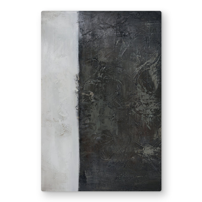 Abstract Shape Black Office Metal Print for Home Decor