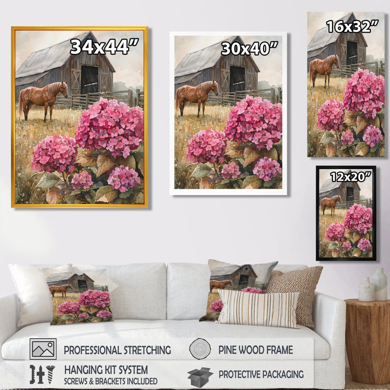 Dorli - Floral Canvas Art Print, Reproduction encadrée d'une seule photo, Noir, noir, noir, noir, H 20 po x l 12 po