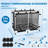 Extra Large Pool Storage Bin, 48.4" Rolling Mesh Container, Waterproof Pool Float & Toy Organizer, Outdoor Use-556500547-556500550
