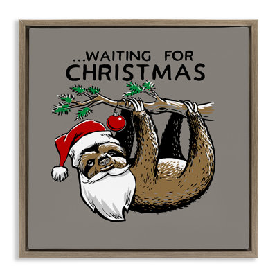 «Santa Christmas Sloth Canvas» par Jedco Brands, Inc.