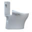 Toilette allongée deux pièces à double chasse 1,28 et 0,9 GPF avec siège à bidet TOTO® WASHLET® + Aquia IV®, coton blanc
