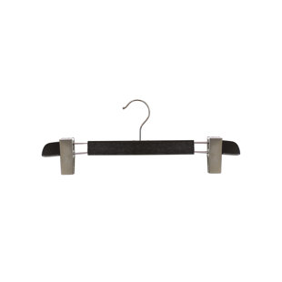 Wood Hangers With Clips for Suit/Coat (Set of 25)