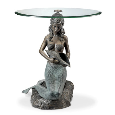 Glass Top End Table