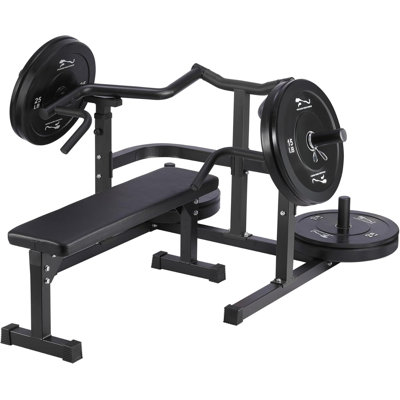 1050lbs Chest Press Machine With Converging Arms,bench Press Machine With Independent Flat Bench, Heavy Duty Bench Press Rack For Home Gym,chest Worko