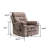 Classic Power Velvet Upholstered Lift Recliner with Storage Pockets and Hidden Cup Holders-1108110984