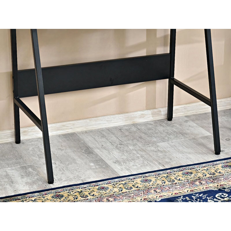 Chula Steel Writing Desk, Black, Grey
