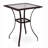 Carly Square Tempered Glass Outdoor Dining Table