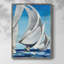 «On the Open Sea», reproduction encadrée - bois massif-553046224