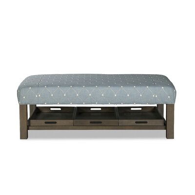 Paula Deen Home 58"" Wide 100% Polyester Rectangle Geometric Ottoman with Storage -  P034500 Adrian 21