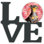 Décoration murale love en métal love