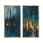 Ensemble de 2 pièces d'art mural jaune et bleu Metropolis-1023074502-1023074525-1023074524