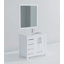 Ensemble de meuble-lavabo, robinet et miroirs, portes et tiroirs 34 po