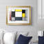 Composition avec grand avion rouge, jaune, noir, gris et bleu - Piet Mondrian - reproduction encadrée avec passe-partout et verre - 1921-422111192-422111224-422109195