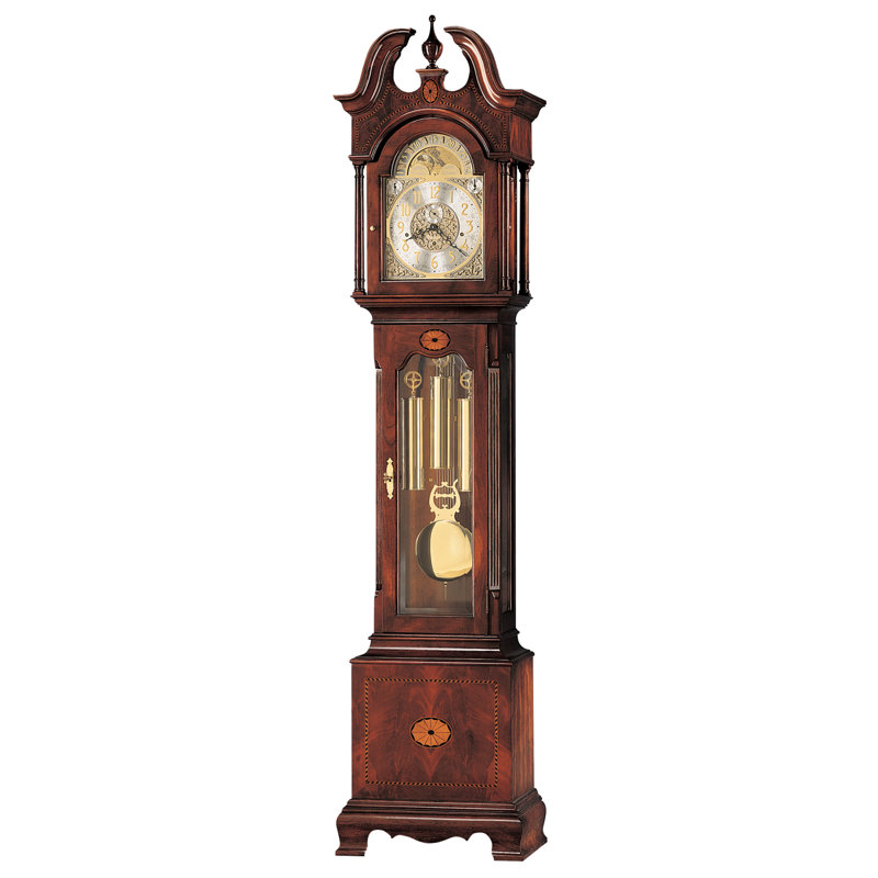 221.6cm Solid + Manufactured Wood Grandfather Clock