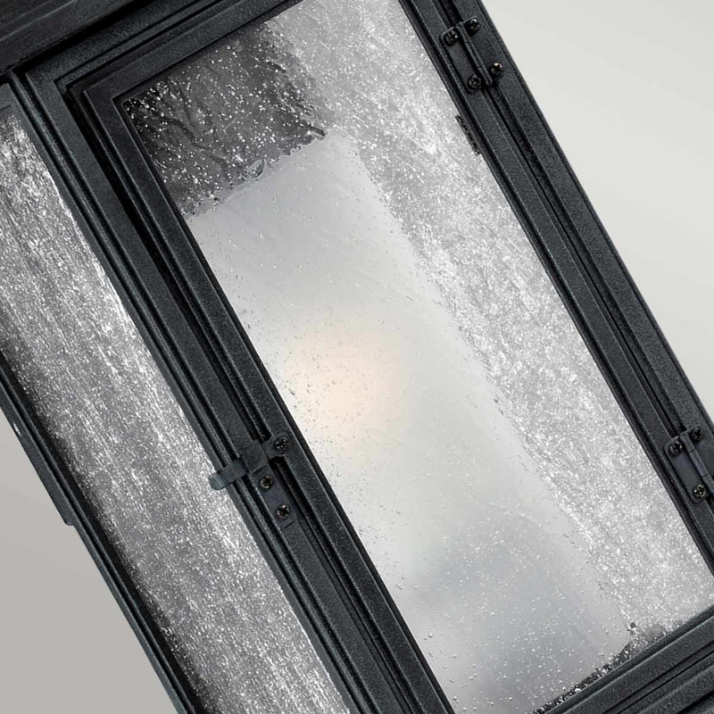Tillinger Dark Weathered Zinc Outdoor Wall Lantern, 48.6cm H x 18.7cm W x 18.4cm D