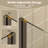 29-30" W ×72" H Frameless Pivot Shower Door, Pivot Swing Shower Glass Doors With 1/4"(6Mm) SGCC Clear Tempered Glass,Explosion-Proof Film, Reversible Installation, Matte Black-125316926
