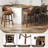 Nivelles Swivel Upholstered Faux Leather Counter Stool-837885666-837885670