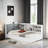Lordina Bed with Upholstered Storage Headboard, Side Shelves and A Rotating Board-1313555168