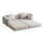 Canapé-lit convertible avec poches et coussins de rangement latéraux, idéal pour les salons, les chambres à coucher et les bureaux, confortable et pliable-120507421