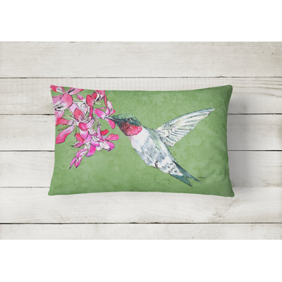 Hummingbird Indoor/Outdoor Throw Pillow